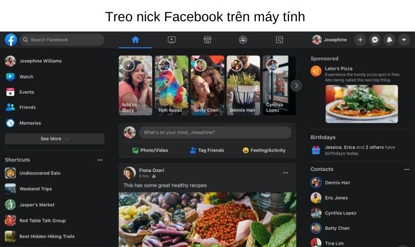 Cách treo nick Facebook 24/24 trên máy tính