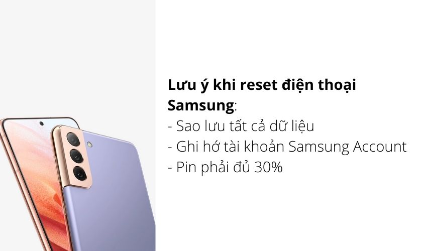Khi nào cần thực hiện cách reset Samsung
