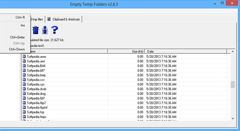 Phần mềm Empty Temp Folder