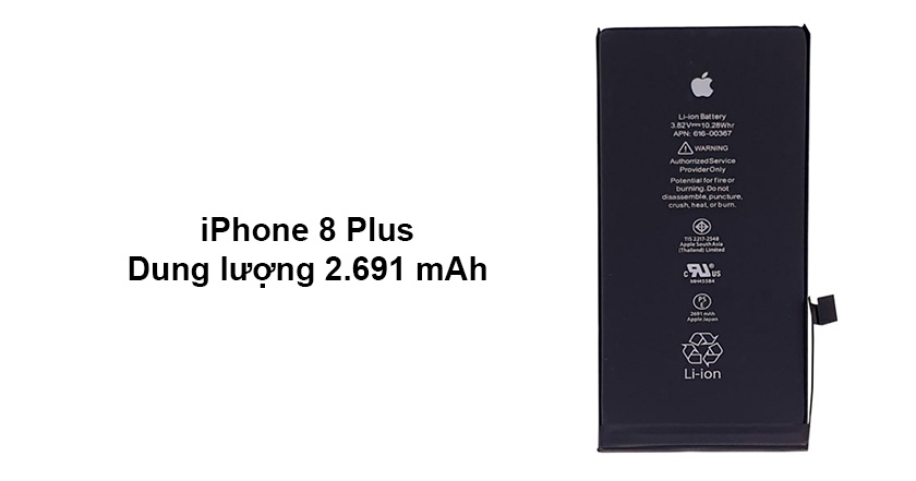 Pin iPhone 8 Plus bao nhiêu mah?