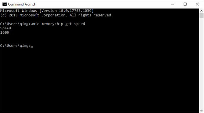 Kiểm tra bus RAM bằng Command Prompt