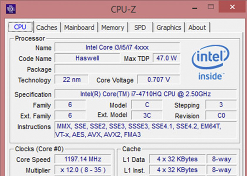 Sử dụng phần mềm CPU-Z