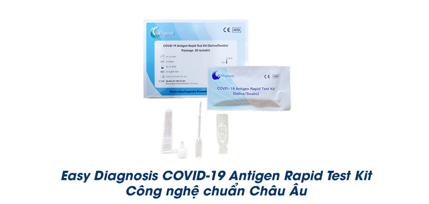Kit test nhanh Easy Diagnosis COVID-19 Antigen Rapid Test Kit (Saliva/Swabs)