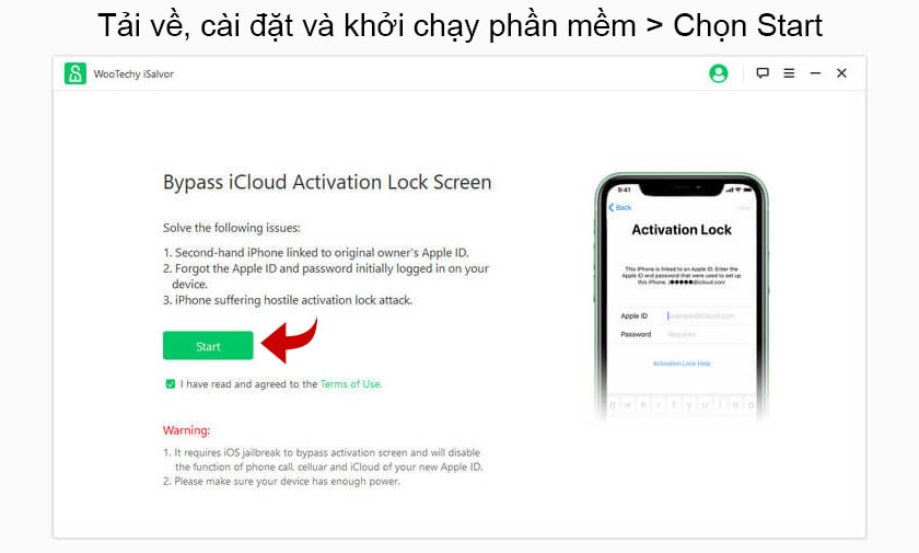 Cách sử dụng WooTechy iSalvor để mở khóa iCloud