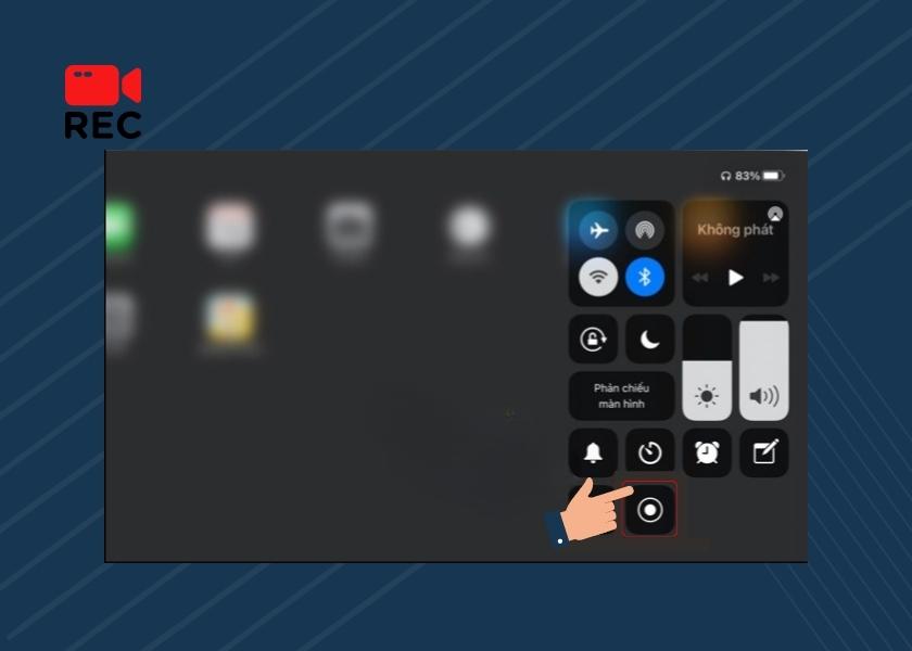 cách quay video cho màn hình iPad