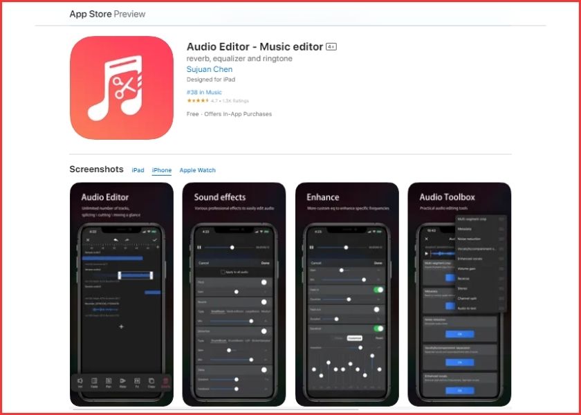 audio edittor là app chỉnh nhạc cho android và ios