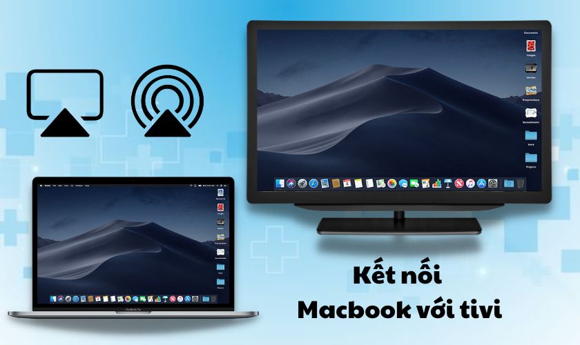 cách kết nối tivi với macbook