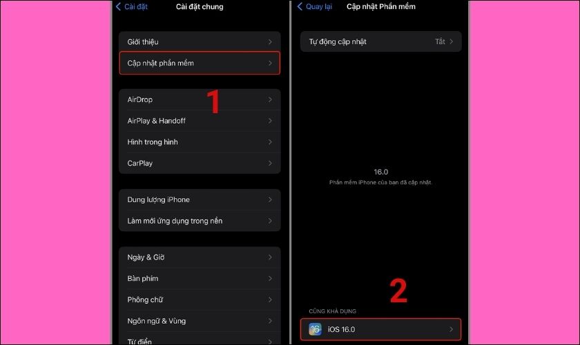 Cách cập nhật iOS 16 cho iPhone đang dùng bản iOS 15
