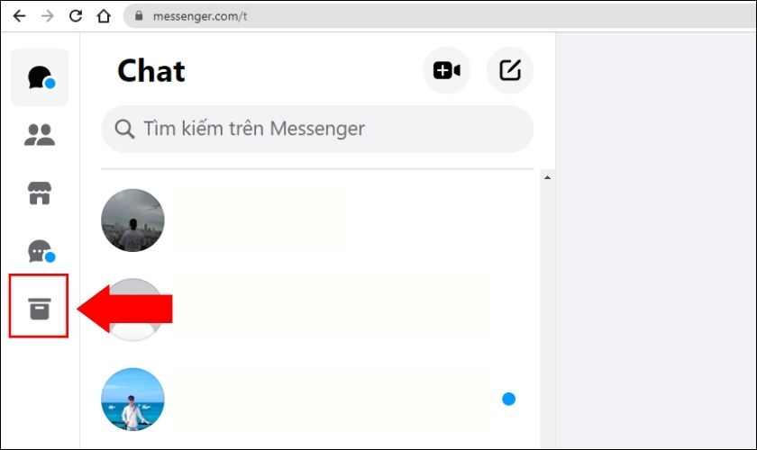 Cách lấy lại tin nhắn đã xóa trên Messenger bằng máy tính