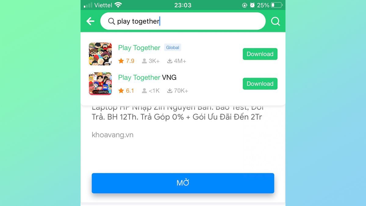 Tìm kiếm Play Together APK