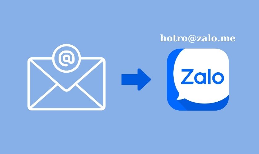 Liên hệ tổng đài Zalo qua Email