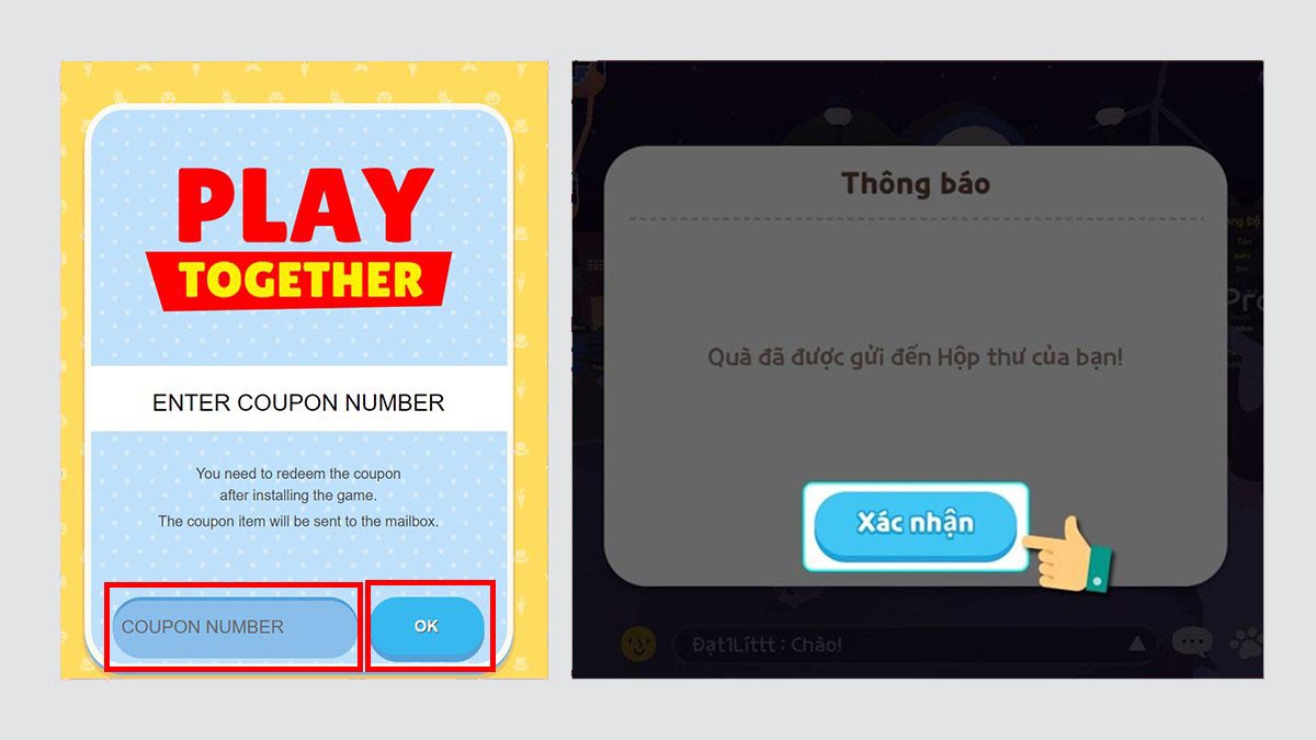 Cách nhập code Play Together trên iOS từ web
