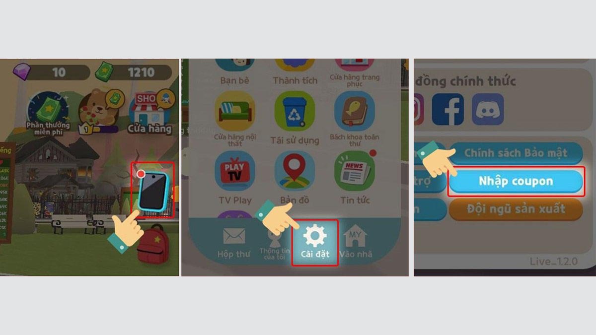 Cách nhập code Play Together cho Android