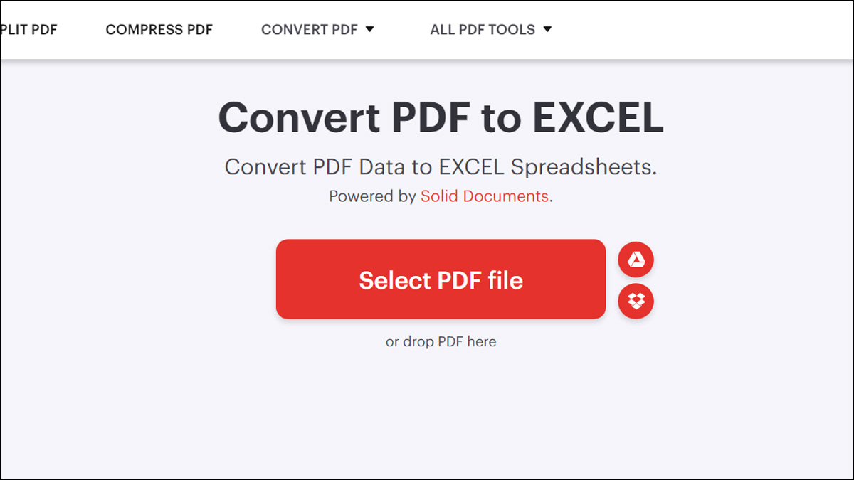 Một số website giúp chuyển đổi PDF sang Excel online nhanh chóng