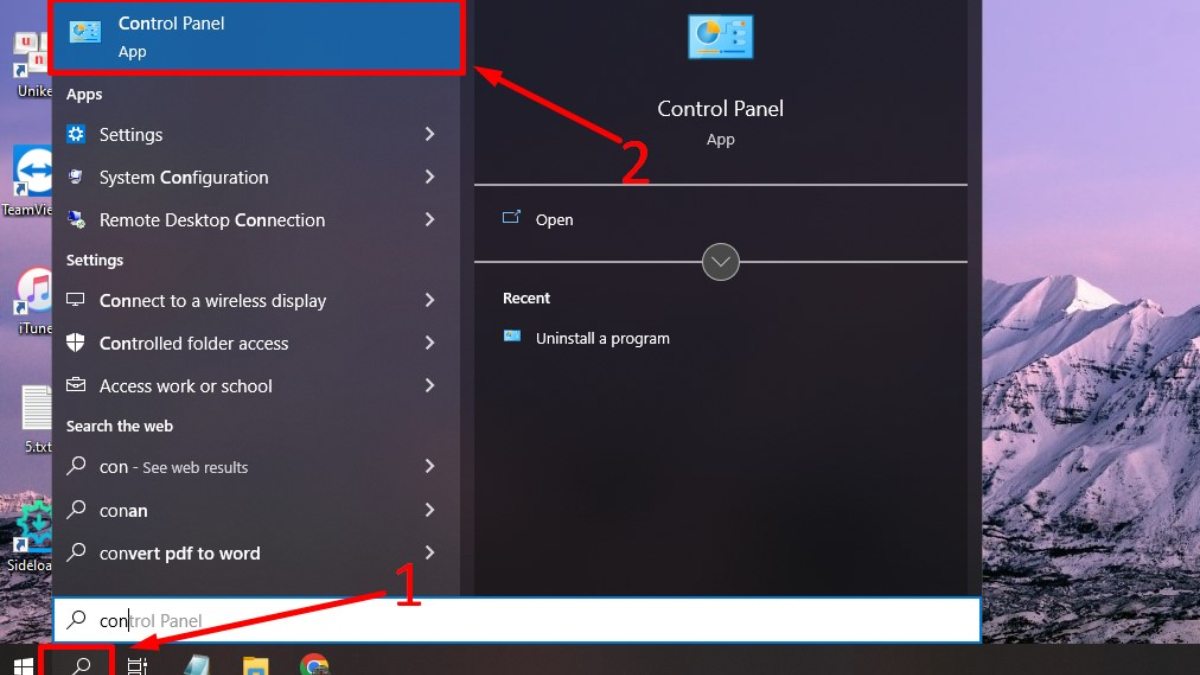 Cách xóa ứng dụng trên máy tính qua Control Panel